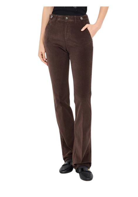 Pantaloni bootcut in velluto CIOCCOLATO Liu Jo | MF5308T459090915